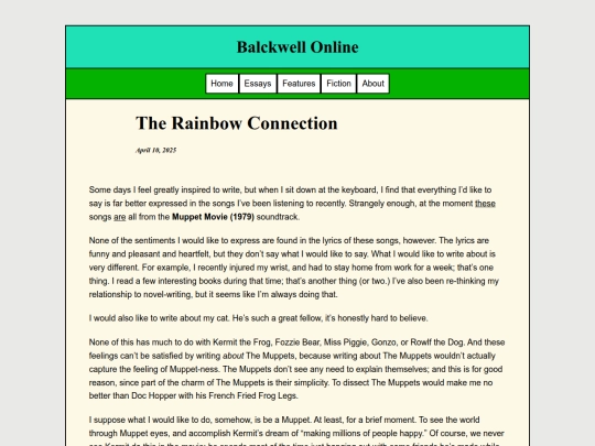 Essays/Rainbowconnection screenshot