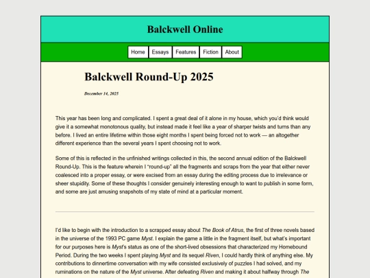 Essays/RoundUp2025 screenshot