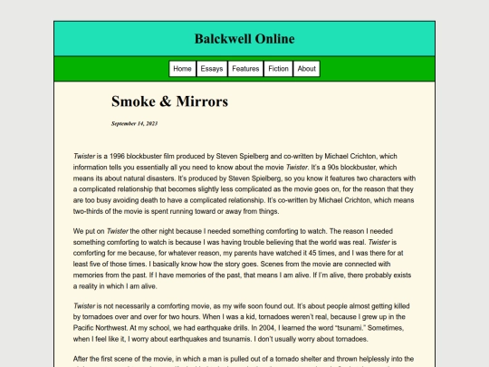 Essays/Smoke screenshot