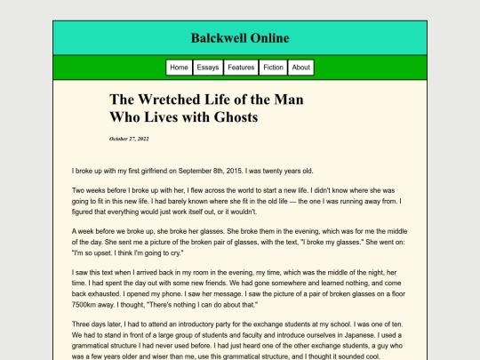 Essays/Wretched screenshot