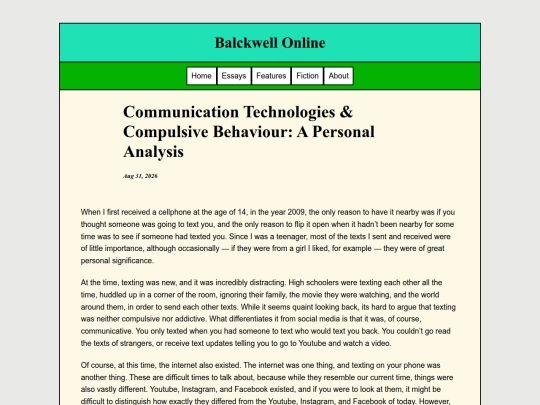 Essays/communicationtech screenshot