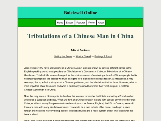 Literature/Tribulations screenshot