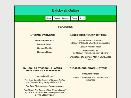 Main/Features screenshot