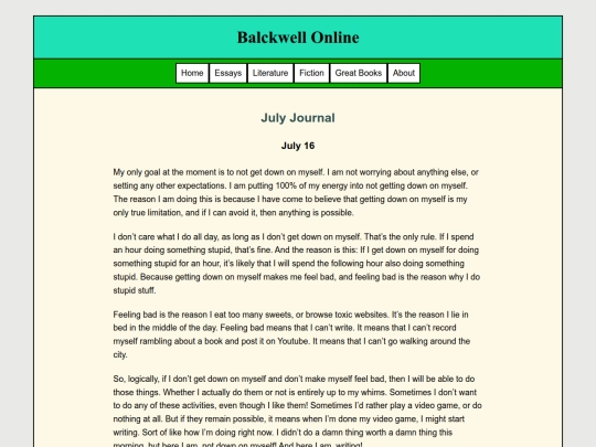 Secret/JulyJournal screenshot