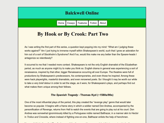 Shakespeare/Shakespeare1.5 screenshot