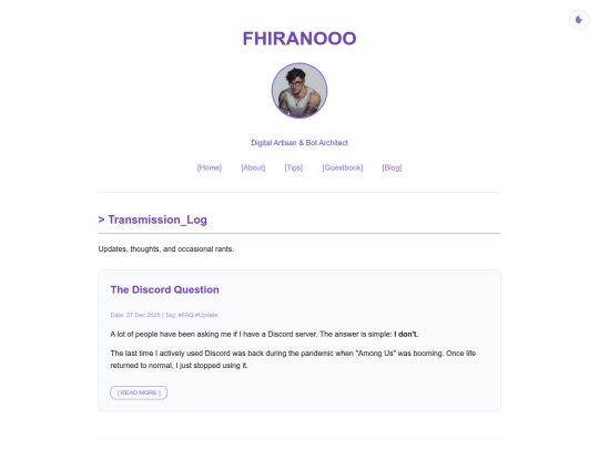 blog screenshot