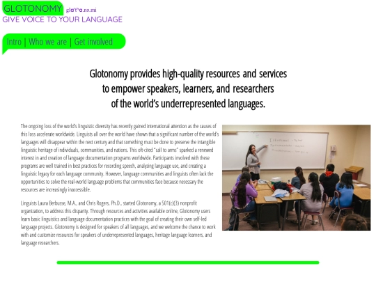 ling/glotonomy screenshot