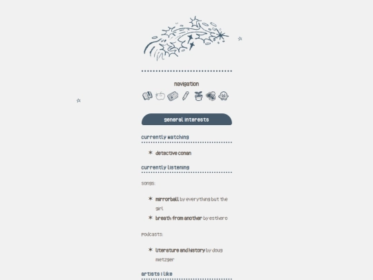 interests screenshot