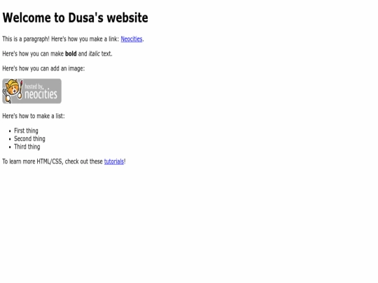 index screenshot