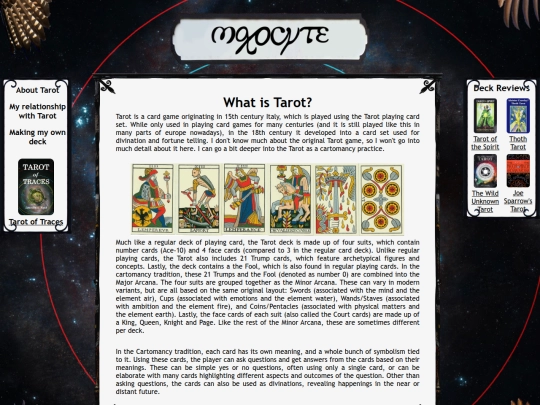 tarot screenshot