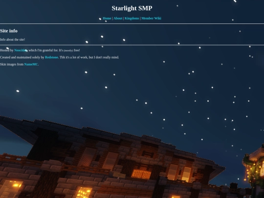 site-info screenshot