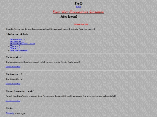 FAQ screenshot