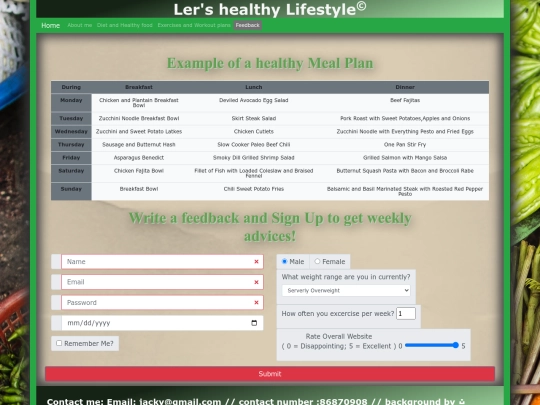 feedback screenshot