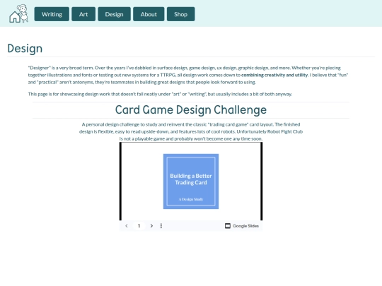 design screenshot