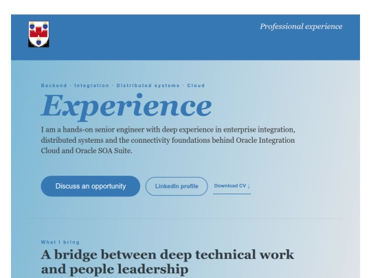 experience screenshot