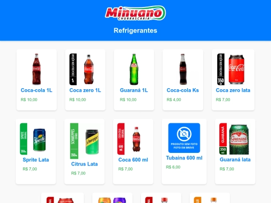 bebidas screenshot