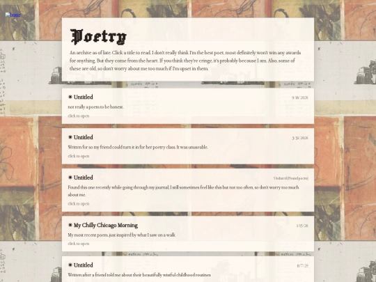 poetry screenshot
