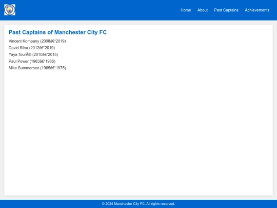 past-captains screenshot