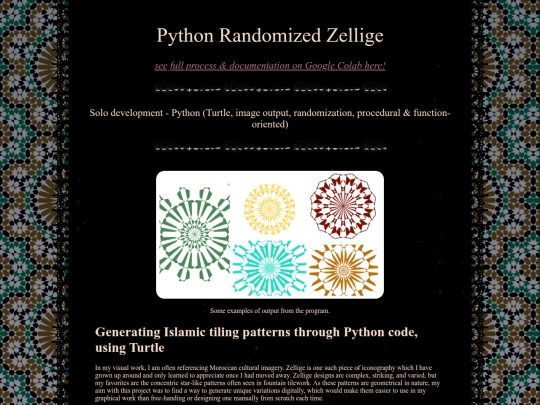 Works/Programming/starshape screenshot