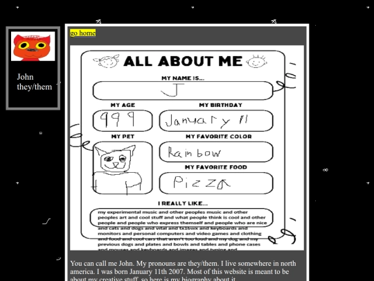 aboutme screenshot