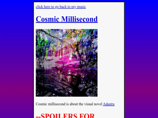 cosmicmillisecond screenshot