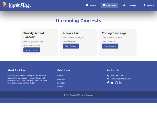 contests screenshot