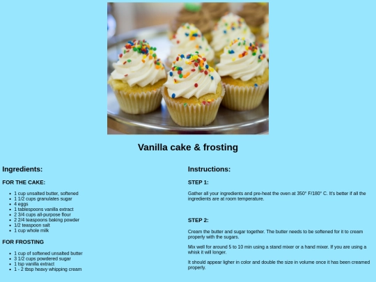 vanillacakefrosting screenshot