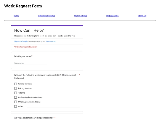request screenshot