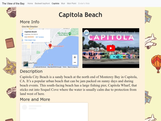 pages/capitola screenshot