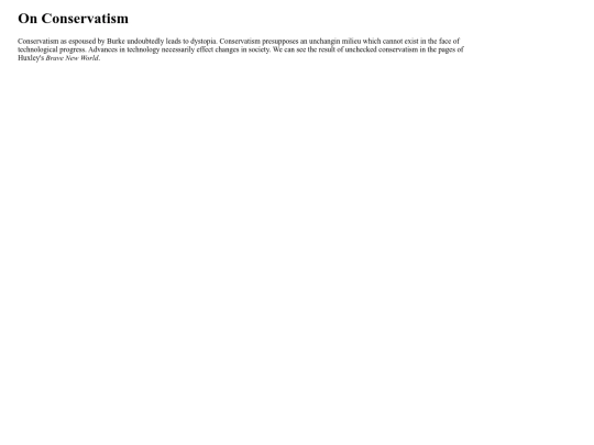 conservatism screenshot