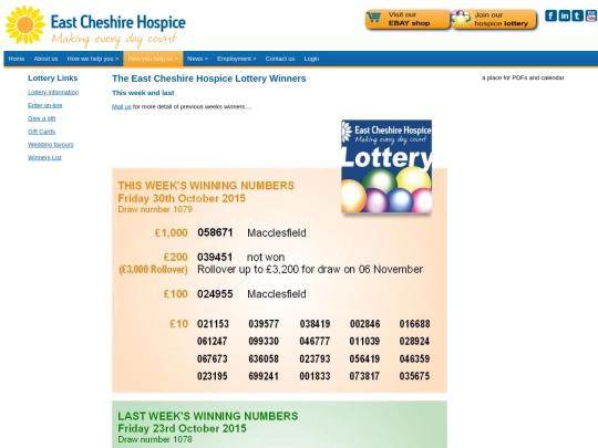 lotterywinners screenshot