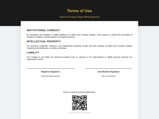 terms screenshot