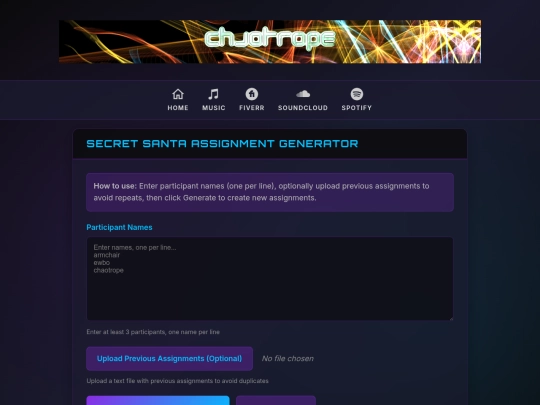 secretsanta screenshot