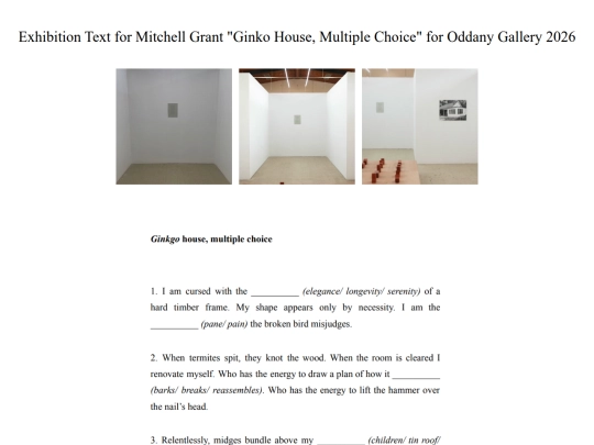ginkohousemulitplechoice screenshot