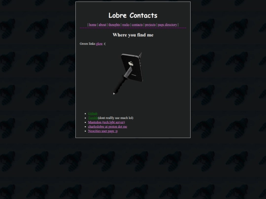 contacts screenshot