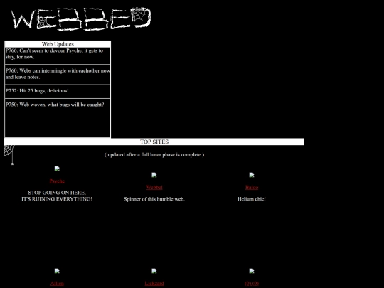web/frontpage screenshot