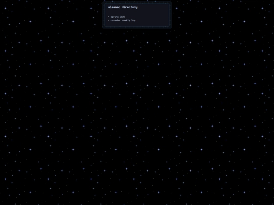 almanac screenshot