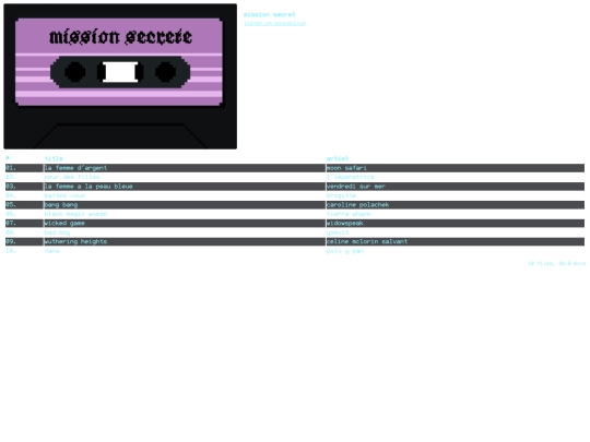 music/mission-secrete screenshot