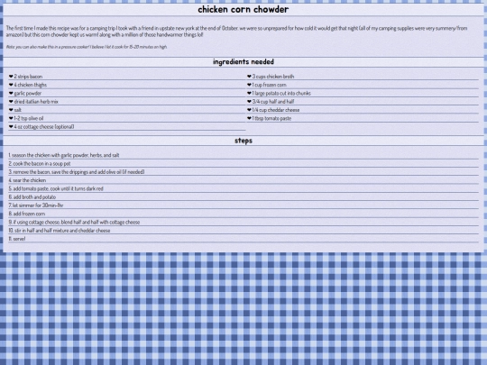 recipes/chicken-corn screenshot