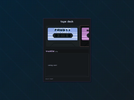 tapeDecks/secret-mission screenshot