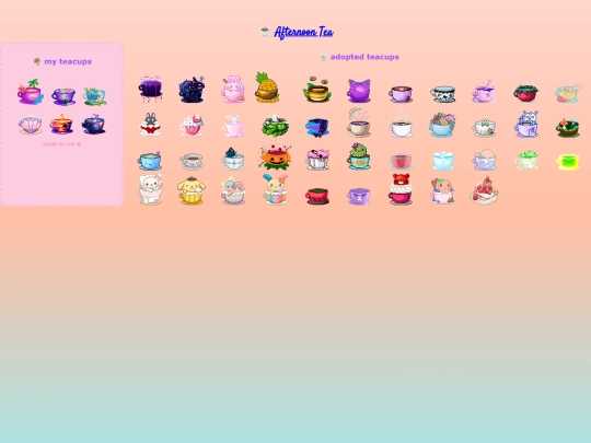cliques/tea screenshot
