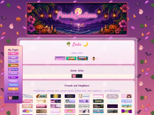 links screenshot