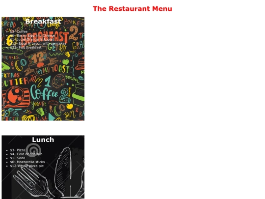 ResturantMenu screenshot