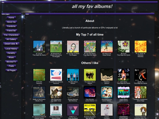 albums screenshot