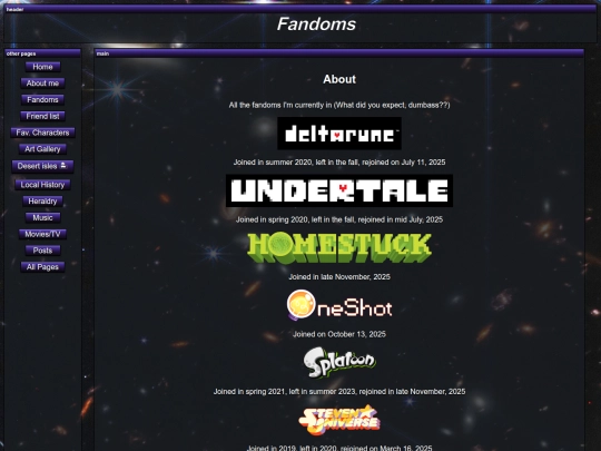 fandoms screenshot