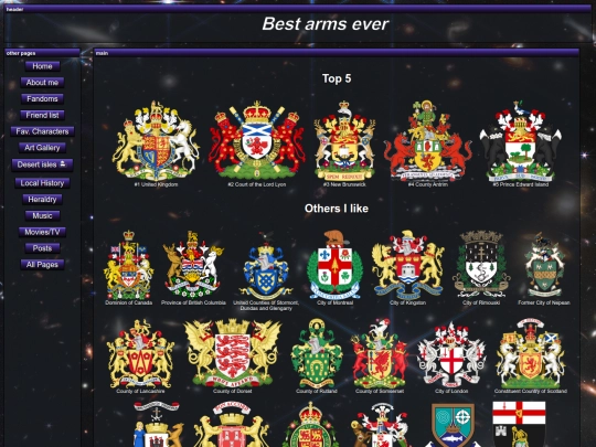 favouritearms screenshot