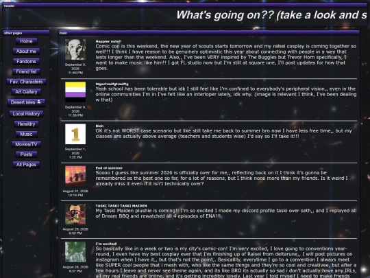 posts screenshot