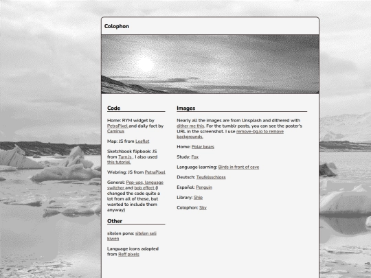 colophon/colophon screenshot