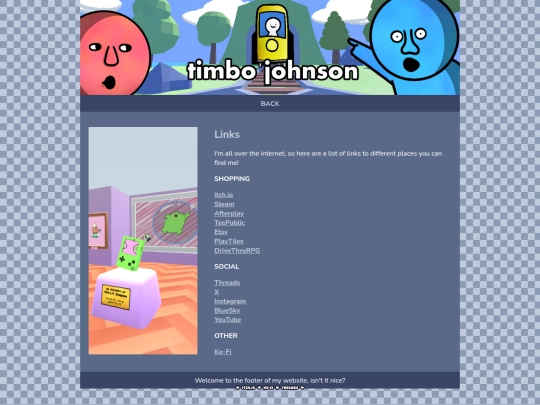 links screenshot