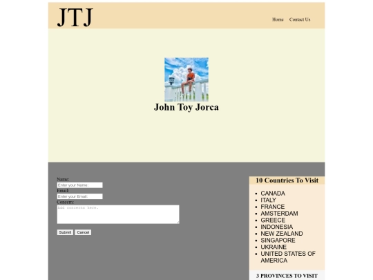 contact us screenshot